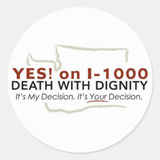 Adesivo Redondo Sim, no I-1000 Small Sticker