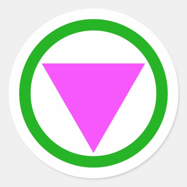 Adesivo Redondo Símbolo Ally hetero (Frente)