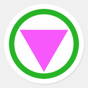 Adesivo Redondo Símbolo Ally hetero