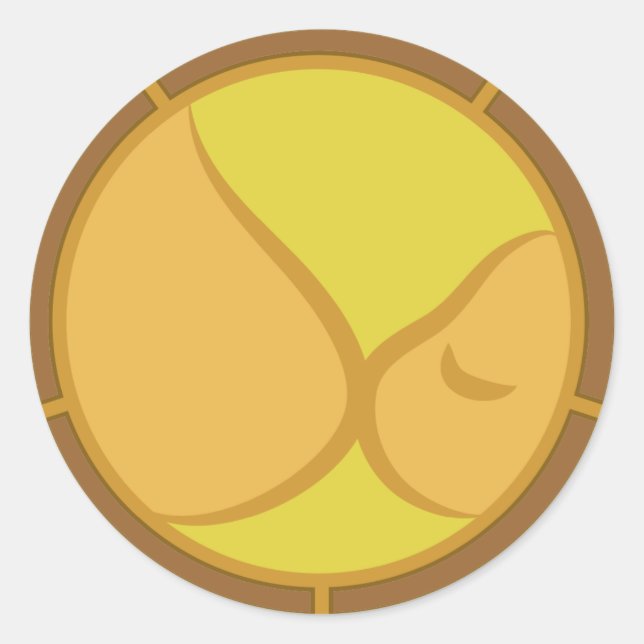 Adesivo Redondo Símbolo amamentando (Frente)