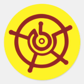 Adesivo Redondo Símbolo Ancião Halo