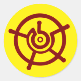 Adesivo Redondo Símbolo Ancião Halo