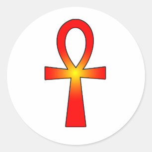 Adesivo Redondo Símbolo Ankh: