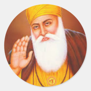 Adesivo Redondo Símbolo/arte do sikh