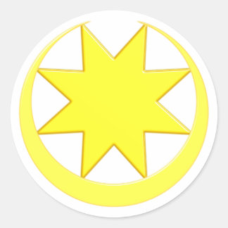 Adesivo Redondo Símbolo Astarte Ishtar
