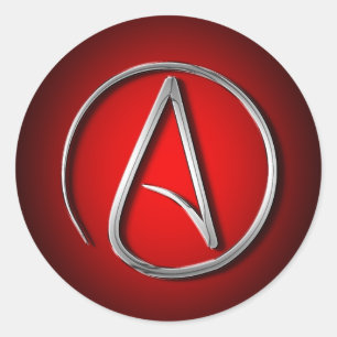 Adesivo Redondo Símbolo ateu internacional