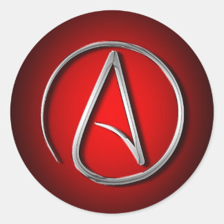 Adesivo Redondo Símbolo ateu internacional