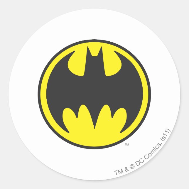 Adesivo Redondo Símbolo Batman | Logotipo do Bat Circle | Zazzle Brasil