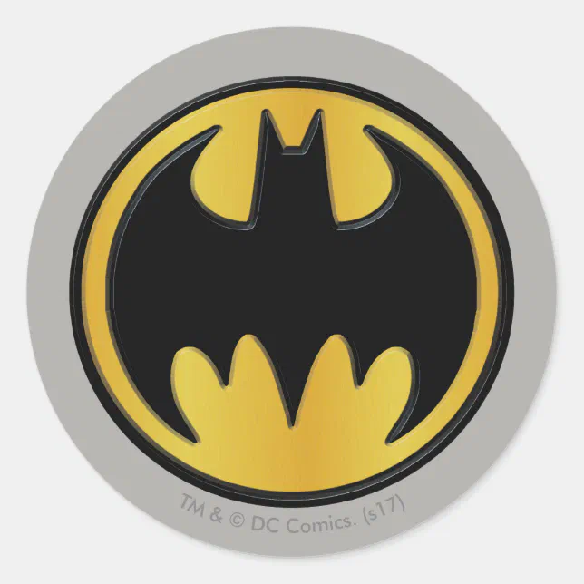 Adesivo Redondo Símbolo Batman, Logotipo clássico