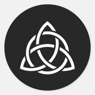 Adesivo Redondo Símbolo Celtic Trinity Knot Triquetra