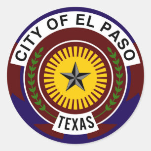 Adesivo Redondo símbolo da américa de el paso