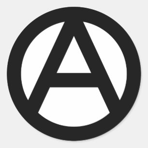 Adesivo Redondo Símbolo da Anarquia