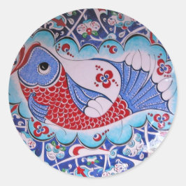 Adesivo Redondo Símbolo da Fortuna/Arte Azulejo