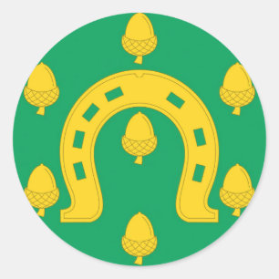 Adesivo Redondo Símbolo da província de Rutland Flag england