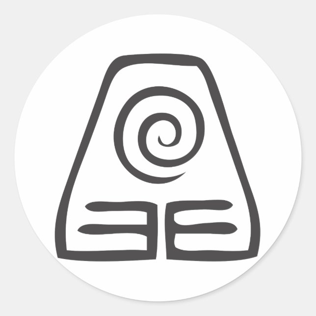 Adesivo Redondo Símbolo da Terra (Frente)