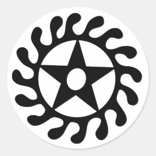 Adesivo Redondo Símbolo das mudanças & das transições da vida 