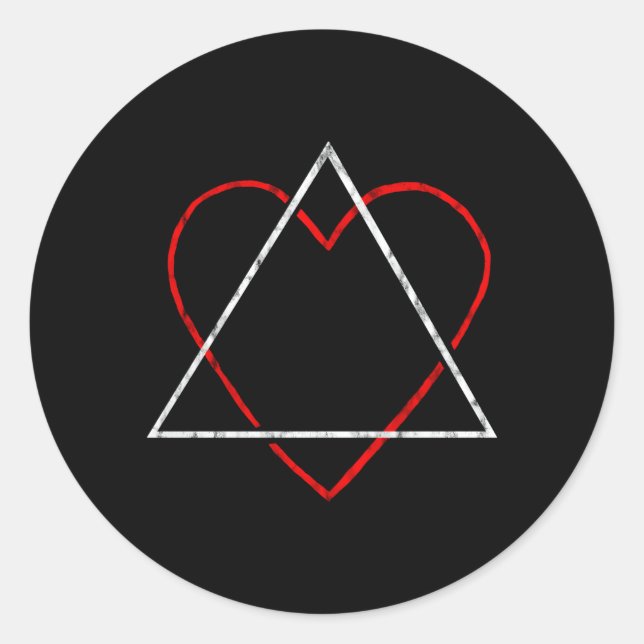 Adesivo Redondo Símbolo de Adoção de Pais Fomentar Adoção F (Frente)