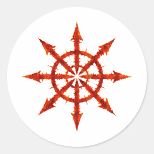 Adesivo Redondo Símbolo de caos