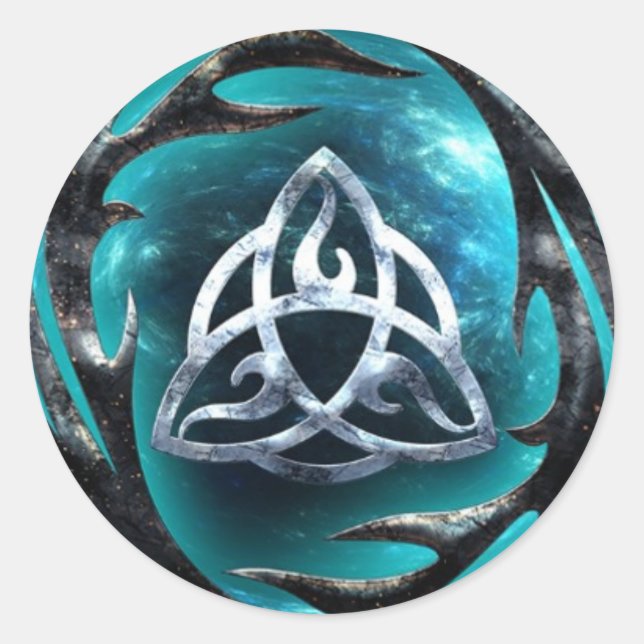 Adesivo Redondo Símbolo de cartazes do Academy Journeman (Frente)