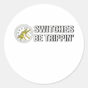 Adesivo Redondo Símbolo de Eletrônicos de Sinalizador Eletrico Wor