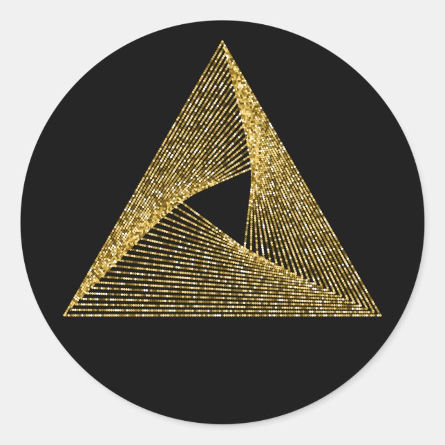 Adesivo Redondo Símbolo de Geometria Sagrada (Frente)