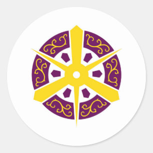 Adesivo Redondo Símbolo de japão da prefeitura de Kyoto da