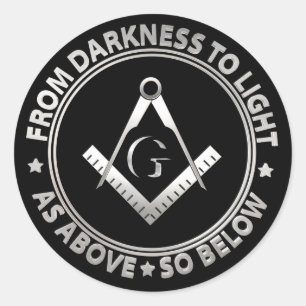Adesivo Redondo Símbolo de maçonaria