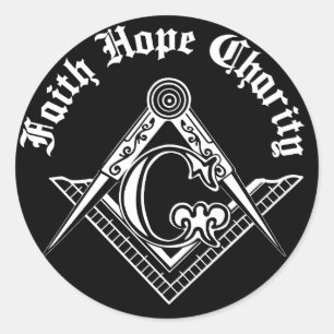 Adesivo Redondo Símbolo de maçonaria