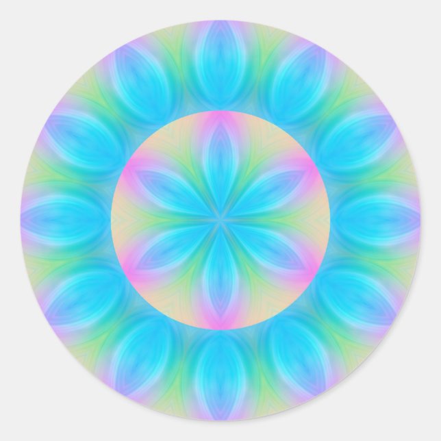 Adesivo Redondo Símbolo de mandala mística (Frente)