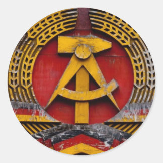 Adesivo Redondo Símbolo de martelo e foice do comunista