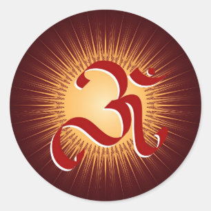 Adesivo Redondo Símbolo de OM