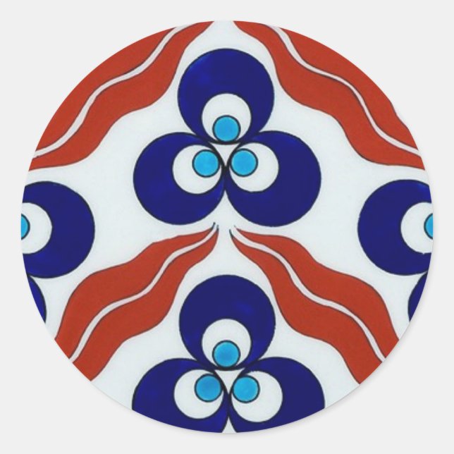 Adesivo Redondo Símbolo de potência / Chin-the-mãe-nee (Frente)