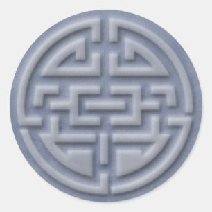 Adesivo Redondo símbolo de sorte