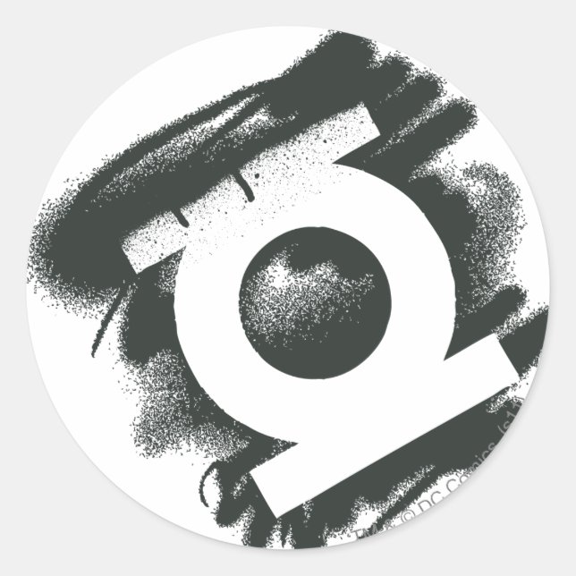 Adesivo Redondo Símbolo de Spray Lanterna Verde (Frente)