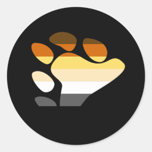 Adesivo Redondo Símbolo de Urso