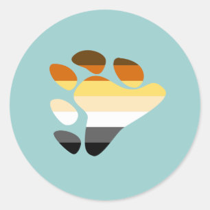 Adesivo Redondo Símbolo de Urso