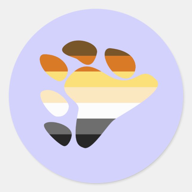 Adesivo Redondo Símbolo de Urso (Frente)