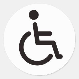 Adesivo Redondo Símbolo desativado