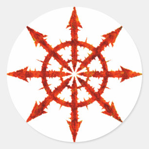 Adesivo Redondo Símbolo do caos