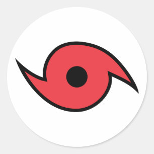 Adesivo Redondo Símbolo do furacão