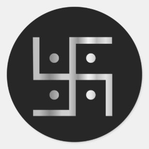 Adesivo Redondo Símbolo do hinduísmo Swastika