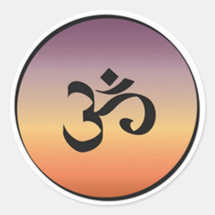 Adesivo Redondo Símbolo do OM