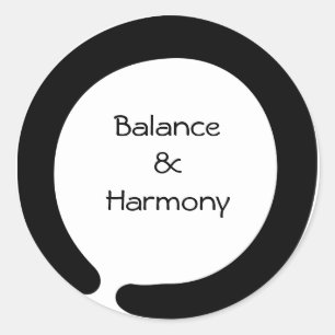 Adesivo Redondo Símbolo do zen de Enso