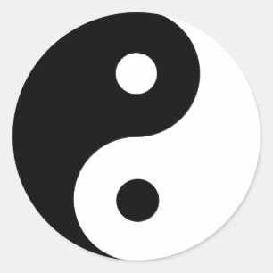 Adesivo Redondo Símbolo Espiritual Yin Yang
