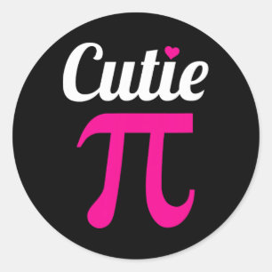 Adesivo Redondo Símbolo Funny Pi Shirt Cutie Pi Dia Nacional Pi Gi