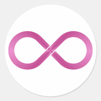 Adesivo Redondo Símbolo infinito infinity