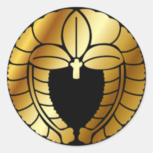 Adesivo Redondo Símbolo japonês da crista da família (KAMON)