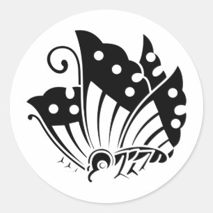 Adesivo Redondo Símbolo KAMON Crest da Família Japonesa