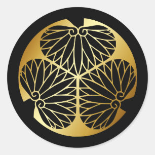 Adesivo Redondo Símbolo KAMON Crest da Família Japonesa