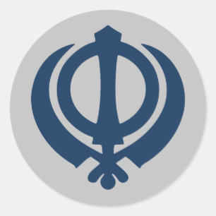 Adesivo Redondo Símbolo Khanda (Sikh)